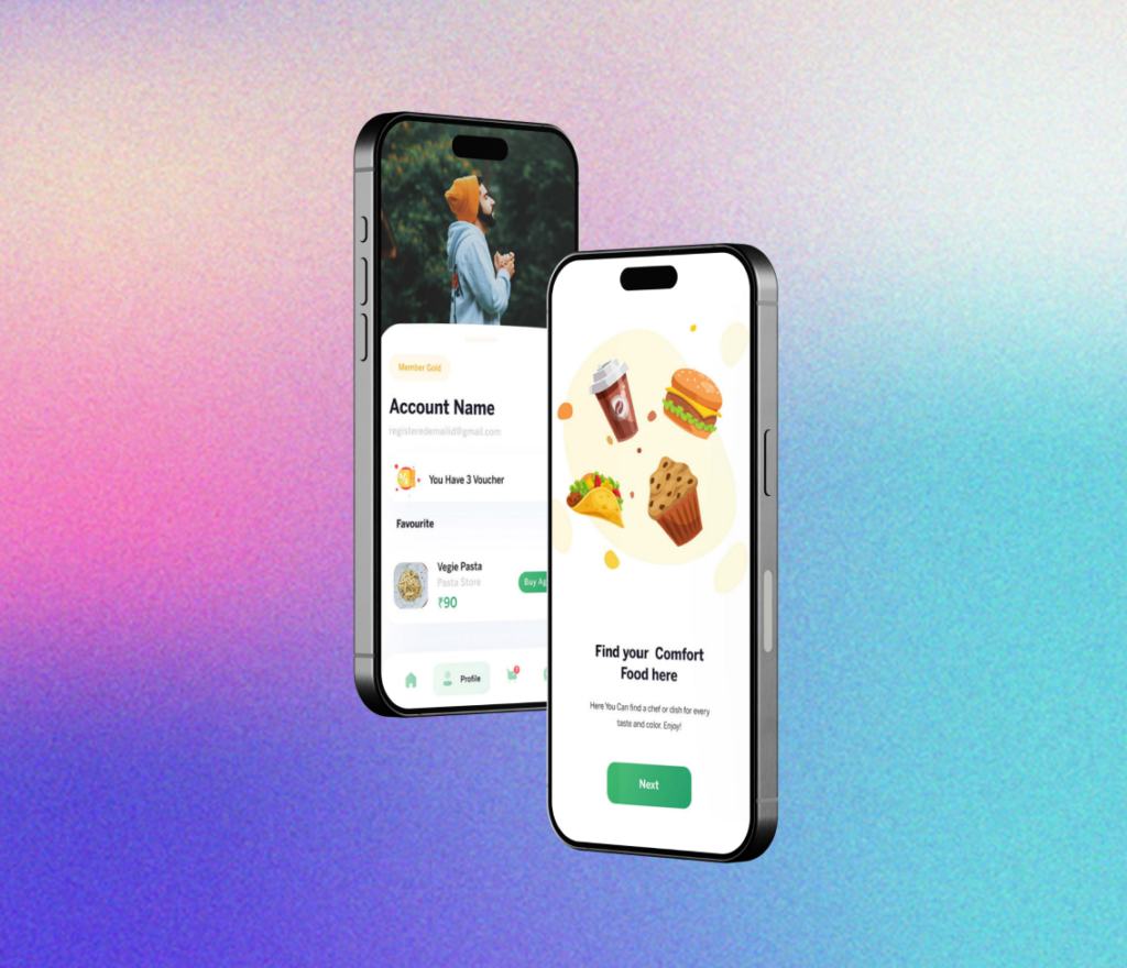 Food delivery app design